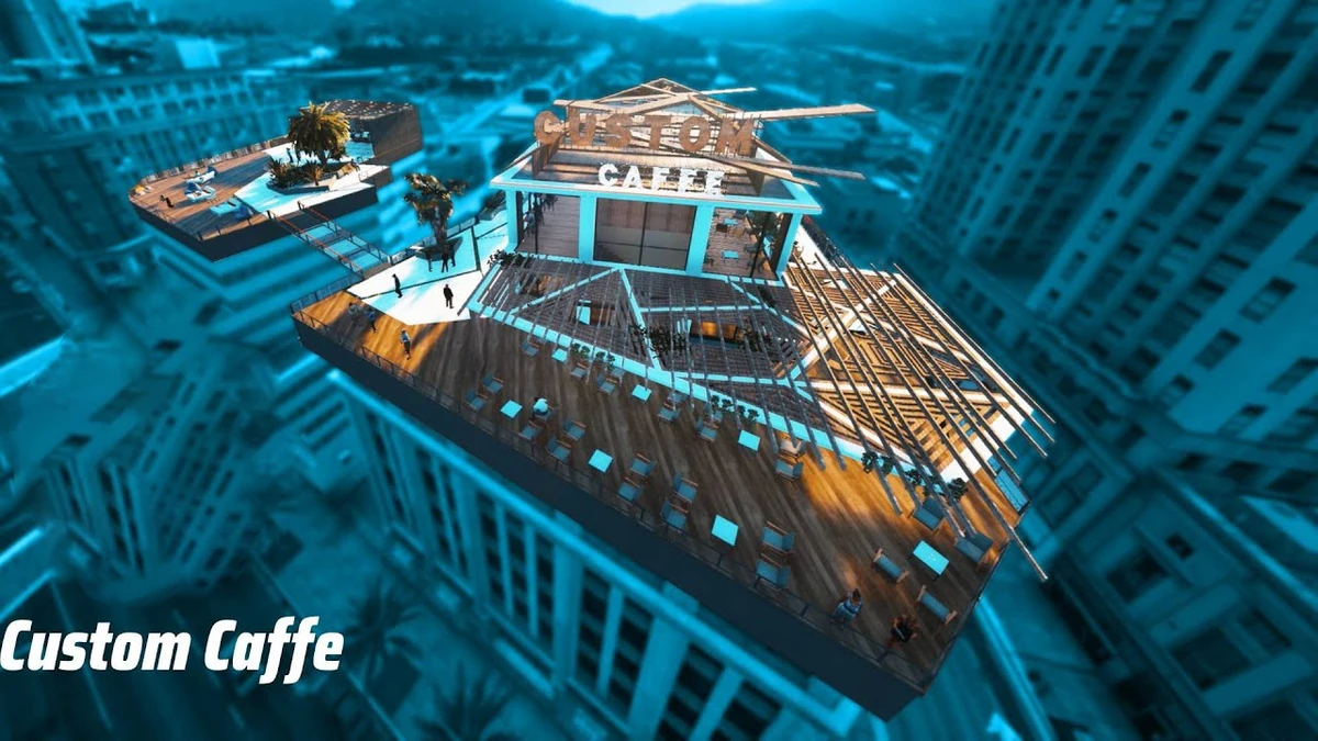 Custom Caffe Rooftop Mapping | Fully Open Source | FiveM MLO